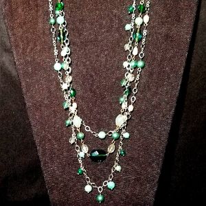 Lia Sophia "Breezeway” Genuine Freshwater Pearls, Glass & Resin Beads Ne…